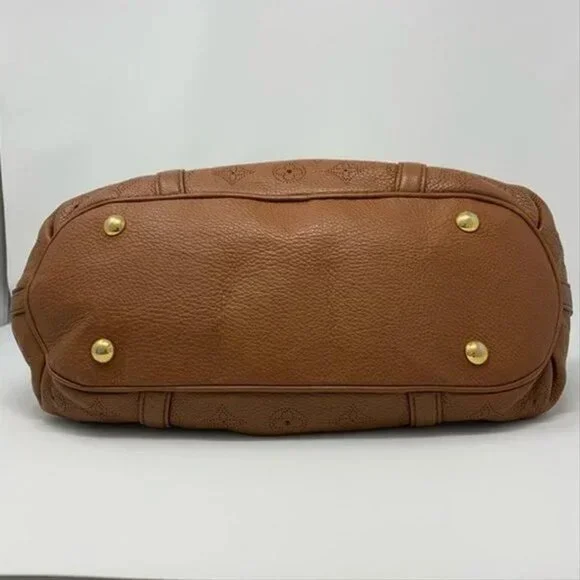 Authentic Louis Vuitton Lunar Pm Cognac Brown Mahina Leather Shoulder Bag - Picture 12 of 12